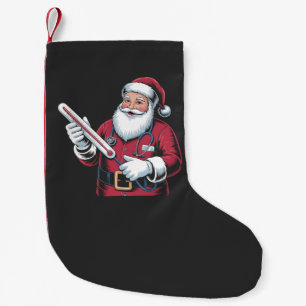 Santa Nurse Xmas Nursing Healthcare Worker   Small Christmas Stocking