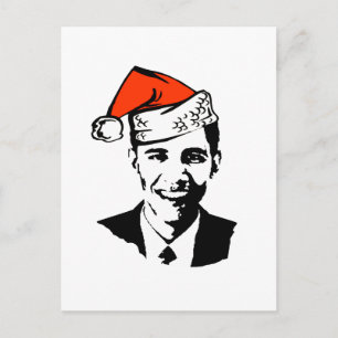 Santa Obama Gear Holiday Postcard