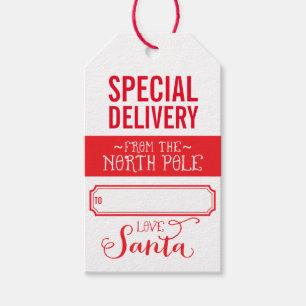 SANTA OFFICIAL DELIVERY special holiday gift Tags