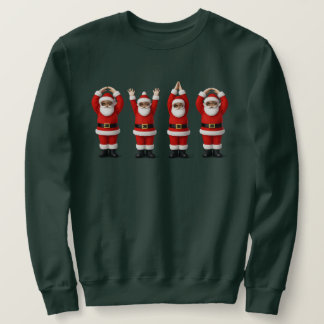 Santa Ohio Midwestern Party O-H-I-O Christmas Sweatshirt