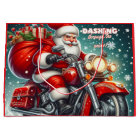 Santa on a motorcycle