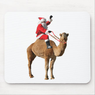 Santa On Camel Christmas Mouse Pad