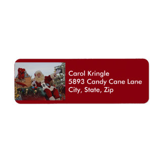 Santa on Parade Address Labels
