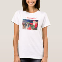 Santa on sleigh Thunder_Cove vintage