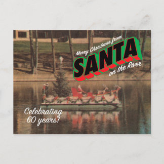 Santa on the River Postcard 3