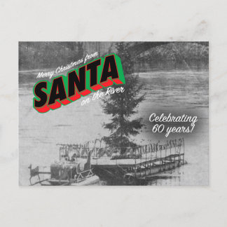 Santa on the River Postcard 4