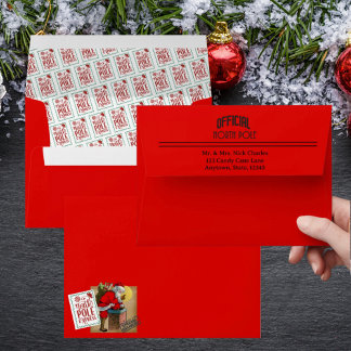 Santa On The Rooftop ThisEnvelope fits 5" x 7" Envelope