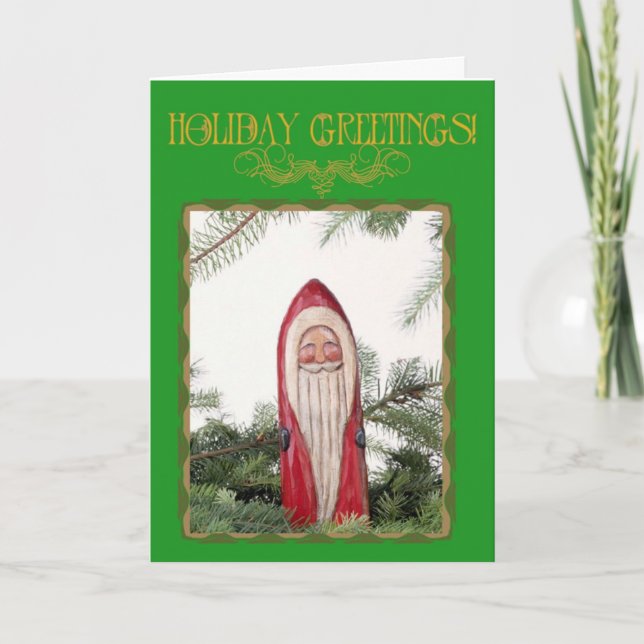 Santa Ornament Card (Front)