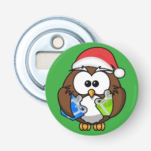 SANTA OWL BOTTLE OPENER