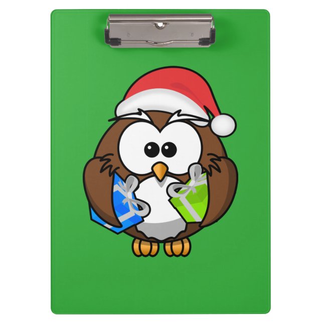 SANTA OWL CLIPBOARD (Front)