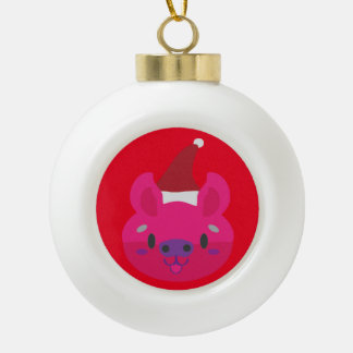 Santa Oynk Christmas Ball Ball! Ceramic Ball Christmas Ornament