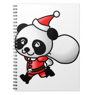 Santa Panda Notebook