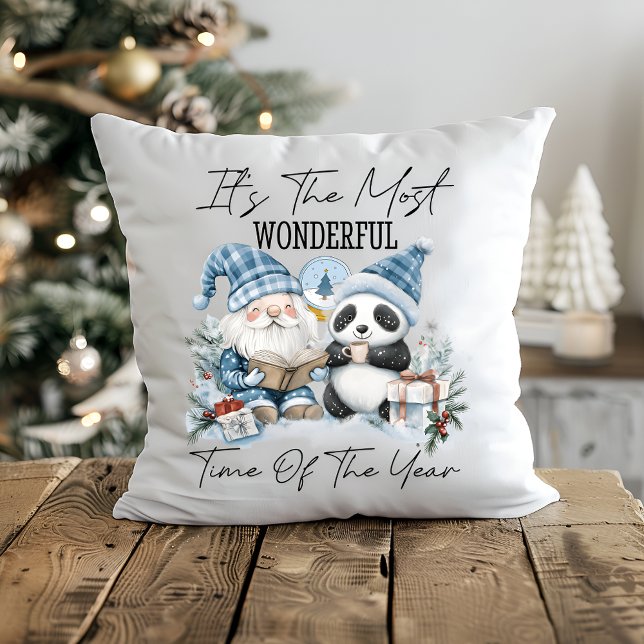 "Santa & Panda’s Cosy Christmas Festive Friends  Cushion (Creator Uploaded)