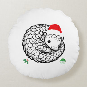 Santa Pangolin Pillow