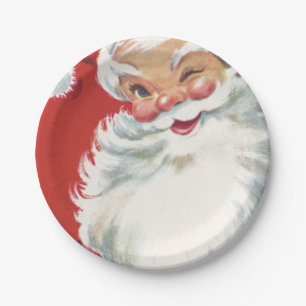 Santa Paper Plate