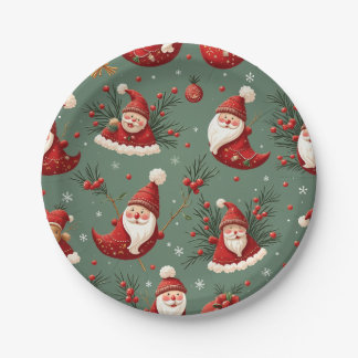 Santa party plate