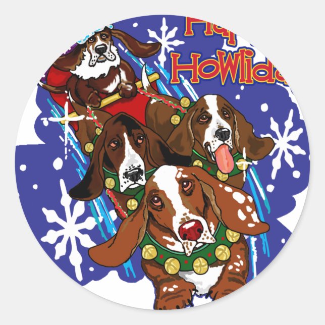 Santa Paws 2008 Classic Round Sticker (Front)