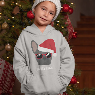 Santa Paws Christmas Blue French Bulldog
