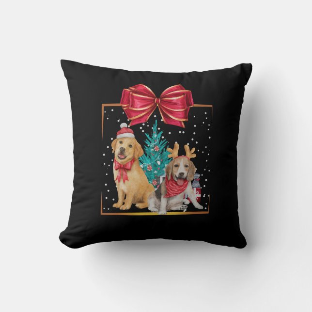 Santa paws Christmas box - Pillow (Front)