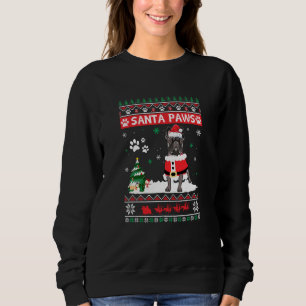 Santa Paws French Bulldog Merry Christmas Dog Xma Sweatshirt