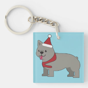 Santa Paws Holiday Key Ring