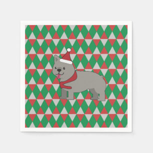 Santa Paws Holiday Napkin
