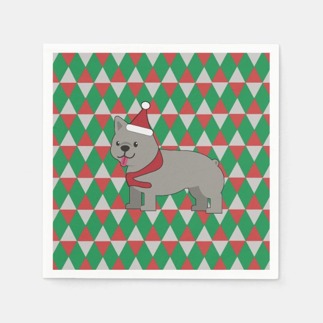 Santa Paws Holiday Napkin (Front)