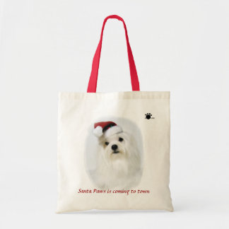 Santa Paws is coming to town tote Bag