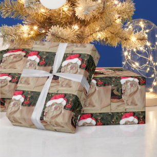 Santa Paws - Weimaraner Dog Christmas Wrapping Paper