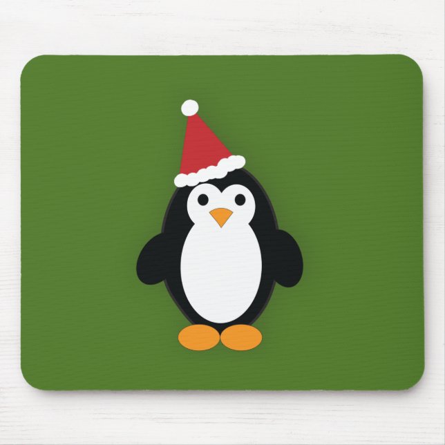 Santa Penguin Mouse Pad (Front)