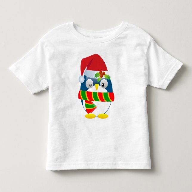 Santa Penguin Toddler T-shirt (Front)