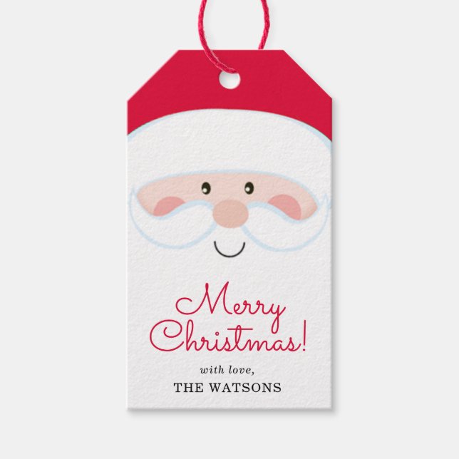 Santa Personalised Gift Tags (Front)
