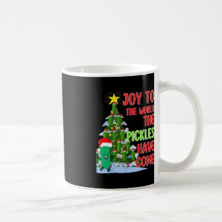 Santa Pickle Christmas Tree Lights Fun Pickle Gift Coffee Mug
