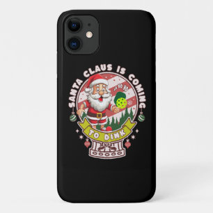Santa Pickleball Christmas, Funny Santa Case-Mate iPhone Case