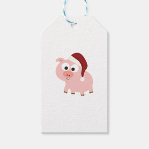 Santa Pig Gift Tags