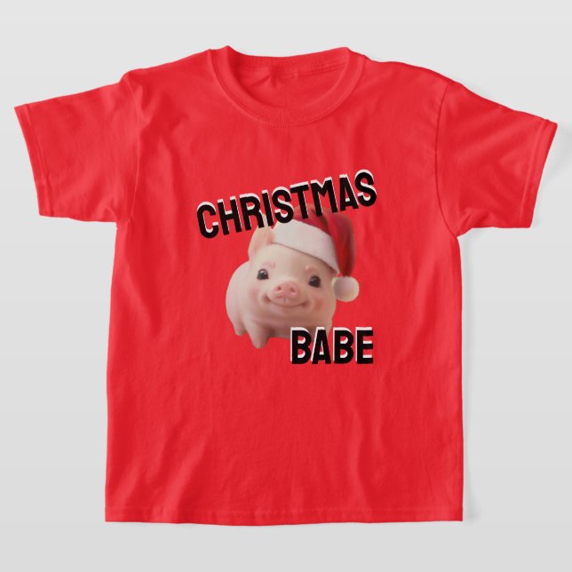 Santa Piggy Shirt (Laydown)