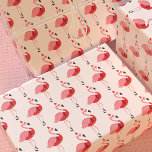 Santa Pink Flamingo Christmas Holiday Pattern Wrapping Paper<br><div class="desc">Novelty Christmas wrapping paper with a pattern of pink flamingos in Santa outfits on a pink background.</div>