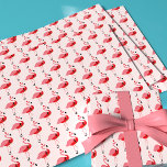 Santa Pink Flamingo Christmas Holiday Pattern Wrapping Paper Sheet<br><div class="desc">Novelty Christmas wrapping paper sheets with a pattern of pink flamingos in Santa outfits on a pink background.</div>