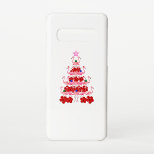 Santa Pink Flamingo Christmas Tree Samsung Galaxy Case