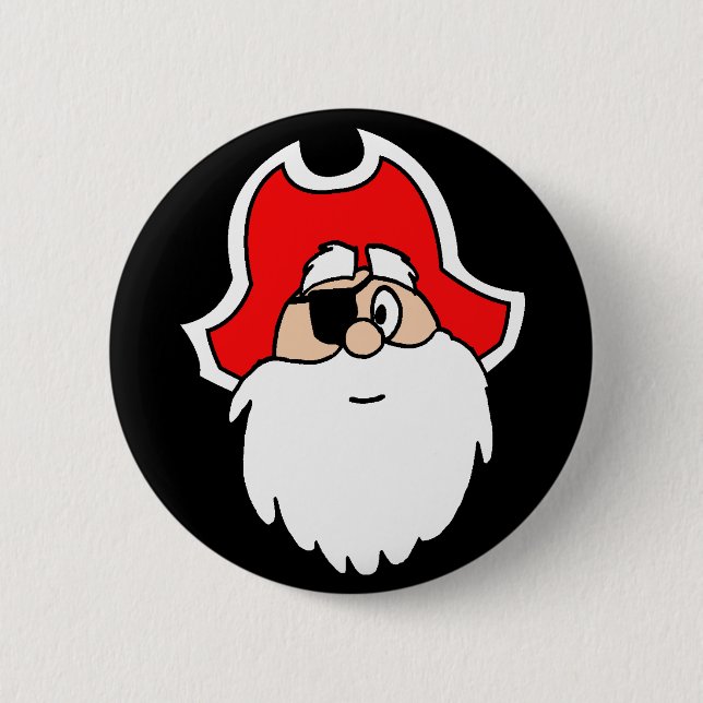 Santa Pirate Button (Front)