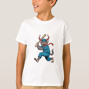 Santa Playing Baseball Christmas Baseball Player  T-Shirt