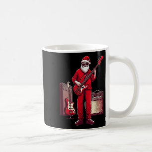 Santa Playing Guitar B Christmas Pajama Musician B Coffee Mug