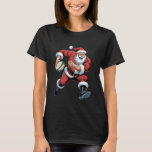 Santa Playing Rugby Funny Sport Lovers Christmas H T-Shirt<br><div class="desc">Santa Playing Rugby Funny Sport Lovers Christmas Holiday</div>