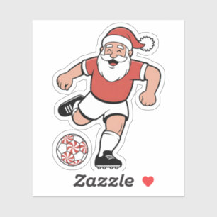 Santa Playing Soccer Christmas Player Sport 