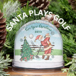 SANTA PLAYS GOLF FORE YOUR CHRISTMAS SNOW GLOBES SNOWGLOBE<br><div class="desc">SANTA PLAYS GOLF -- FORE YOUR CHRISTMAS -- or your message and the year -- For the Gentlemen who thinks golf. These customisable acrylic snow globes print beautifully with two design areas and are filled with simulated snow and sparkles. Make perfect gifts or for your own moments to remember or...</div>
