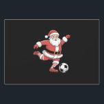 Santa Plays Soccer Christmas Sports Wrapping Paper Sheet<br><div class="desc">Santa Plays Soccer Christmas Sports</div>