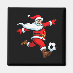 Santa Plays Soccer Christmas Srts Women Men Kids L Magnet