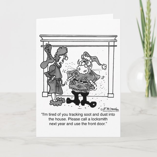 Santa, Please Call a Locksmith Holiday Card (Front)