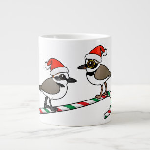 Santa Plovers Large Coffee Mug