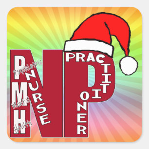 SANTA PMH-NP BigRed Square Sticker